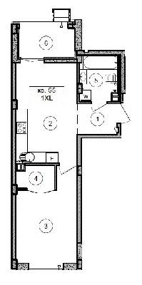 1-комнатная 40.4 м² в ЖК Respublika от 44 320 грн/м², Киев