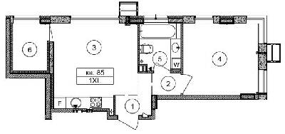 1-комнатная 41.7 м² в ЖК Respublika от 37 790 грн/м², Киев