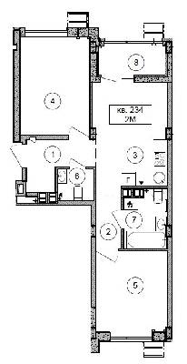 2-кімнатна 54.4 м² в ЖК Respublika від 46 200 грн/м², Київ