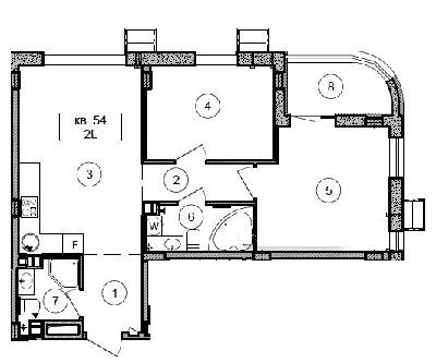2-кімнатна 61.3 м² в ЖК Respublika від 45 700 грн/м², Київ