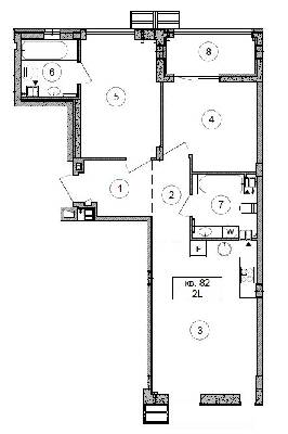 2-кімнатна 67.8 м² в ЖК Respublika від 46 200 грн/м², Київ