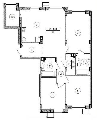 3-кімнатна 94.3 м² в ЖК Respublika від 36 493 грн/м², Київ