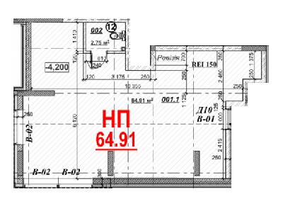 Приміщення вільного призначення 64.91 м² в ЖК Велесгард від забудовника, м. Вишгород