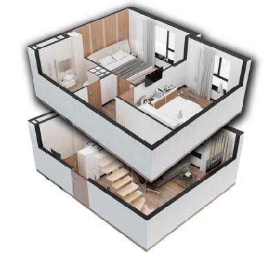 Дворівнева 74.6 м² в ЖК Graphité від 18 000 грн/м², м. Бориспіль