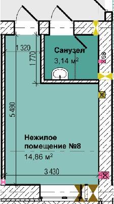 Приміщення вільного призначення 14.86 м² в ЖК Вишгород Сіті Парк від 15 500 грн/м², м. Вишгород