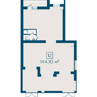 Приміщення вільного призначення 144.1 м² в ЖК Київський від 20 520 грн/м², м. Буча