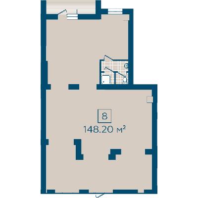 Приміщення вільного призначення 148.2 м² в ЖК Київський від 20 520 грн/м², м. Буча