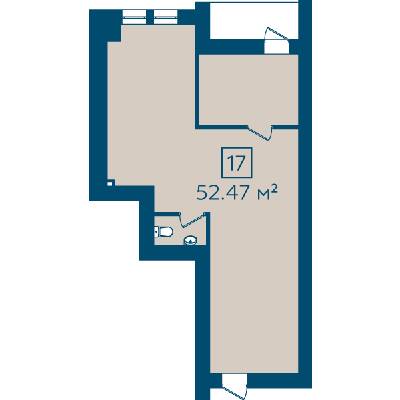 Приміщення вільного призначення 52.47 м² в ЖК Київський від 20 520 грн/м², м. Буча