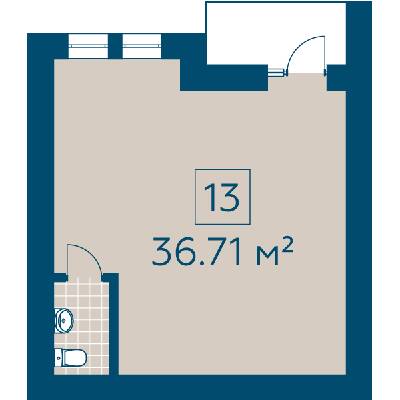 Приміщення вільного призначення 36.71 м² в ЖК Київський від 20 520 грн/м², м. Буча