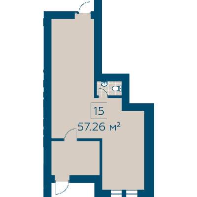 Приміщення вільного призначення 57.26 м² в ЖК Київський від 20 520 грн/м², м. Буча