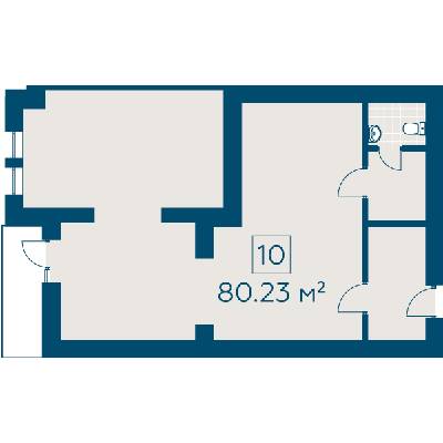 Приміщення вільного призначення 80.23 м² в ЖК Київський від 20 520 грн/м², м. Буча