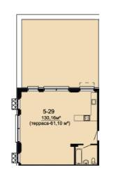 Свободная планировка 130.16 м² в ЖК DeLight Hall от 32 900 грн/м², Днепр