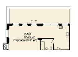 Свободная планировка 84.96 м² в ЖК DeLight Hall от 32 900 грн/м², Днепр