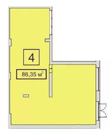 Помещение свободного назначения 86.35 м² в ЖК Центральный-2 от 37 395 грн/м², г. Ирпень