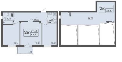 Дворівнева 58.61 м² в ЖК Scandia від 18 500 грн/м², м. Бровари