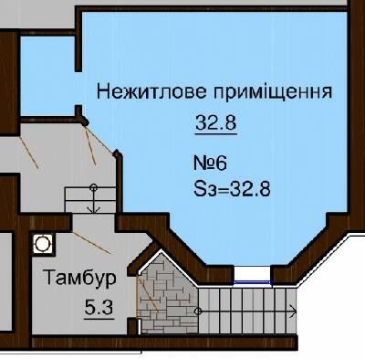 Помещение свободного назначения 32.8 м² в ЖК София Клубный от застройщика, с. Софиевская Борщаговка
