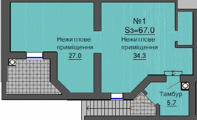 Помещение свободного назначения 67 м² в ЖК София Клубный от застройщика, с. Софиевская Борщаговка