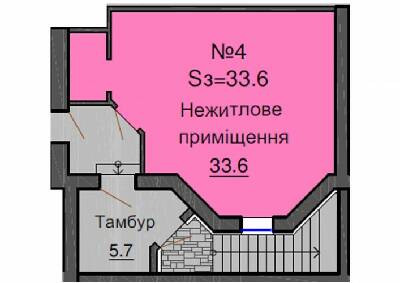 Помещение свободного назначения 33.6 м² в ЖК София Клубный от застройщика, с. Софиевская Борщаговка