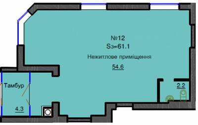 Приміщення вільного призначення 61.1 м² в ЖК Софія Резіденс від забудовника, с. Софіївська Борщагівка