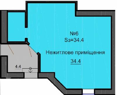 Приміщення вільного призначення 34.4 м² в ЖК Софія Резіденс від забудовника, с. Софіївська Борщагівка