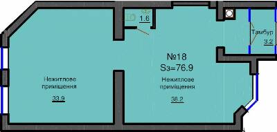 Приміщення вільного призначення 76.9 м² в ЖК Софія Резіденс від забудовника, с. Софіївська Борщагівка