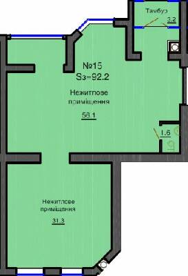 Приміщення вільного призначення 92.2 м² в ЖК Софія Резіденс від забудовника, с. Софіївська Борщагівка