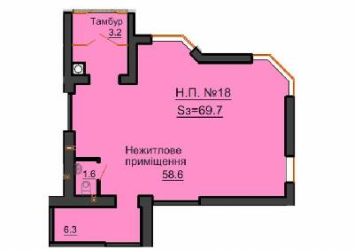Приміщення вільного призначення 69.7 м² в ЖК Софія Резіденс від забудовника, с. Софіївська Борщагівка