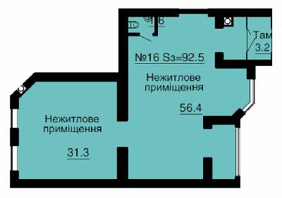 Приміщення вільного призначення 95.5 м² в ЖК Софія Резіденс від забудовника, с. Софіївська Борщагівка