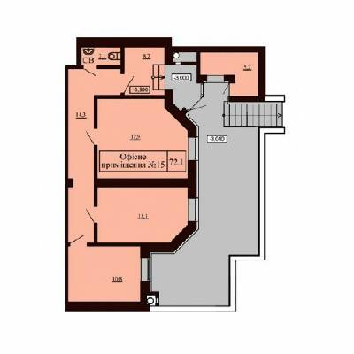 Помещение свободного назначения 72.1 м² в ЖК София Сити от застройщика, с. Софиевская Борщаговка