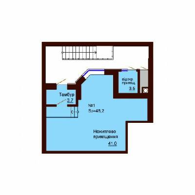 Помещение свободного назначения 48.2 м² в ЖК София Сити от застройщика, с. Софиевская Борщаговка