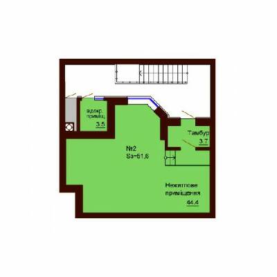 Помещение свободного назначения 51.6 м² в ЖК София Сити от застройщика, с. Софиевская Борщаговка