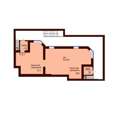 Помещение свободного назначения 92.5 м² в ЖК София Сити от застройщика, с. Софиевская Борщаговка
