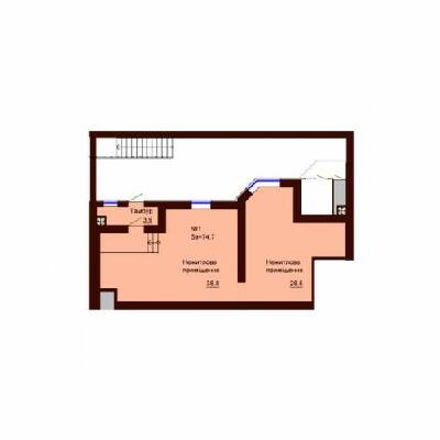 Помещение свободного назначения 74.7 м² в ЖК София Сити от застройщика, с. Софиевская Борщаговка