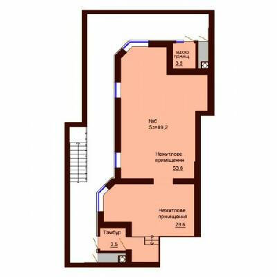 Помещение свободного назначения 89.2 м² в ЖК София Сити от застройщика, с. Софиевская Борщаговка