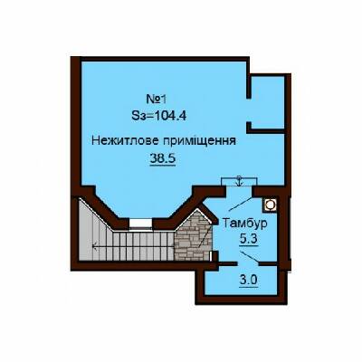 Помещение свободного назначения 104.4 м² в ЖК София Сити от застройщика, с. Софиевская Борщаговка