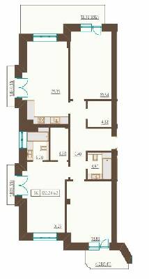3-кімнатна 122.24 м² в ЖК Французький бульвар, 29б від 49 000 грн/м², Одеса