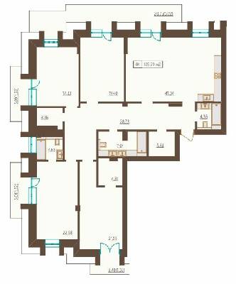 4-кімнатна 191.77 м² в ЖК Французький бульвар, 29б від 64 450 грн/м², Одеса