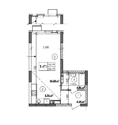 1-комнатная 32.73 м² в ЖК Star City от 25 210 грн/м², Киев