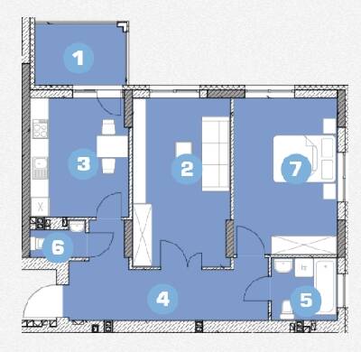 2-комнатная 66.24 м² в ЖК Ріел Сіті от 15 478 грн/м², Львов