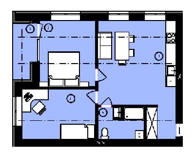 2-комнатная 55.09 м² в ЖК Rothenburg House от 27 600 грн/м², с. Петропавловская Борщаговка