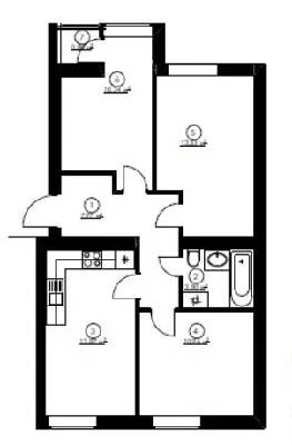 3-кімнатна 61.07 м² в ЖК Гостомельські Липки-4+ від 11 000 грн/м², смт Гостомель