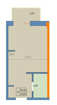 1-комнатная 24.85 м² в ЖК Свобода-2 от 36 400 грн/м², Харьков