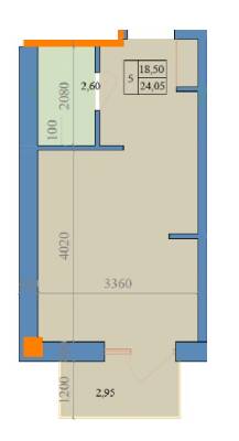 1-комнатная 24.05 м² в ЖК Свобода-2 от 36 400 грн/м², Харьков