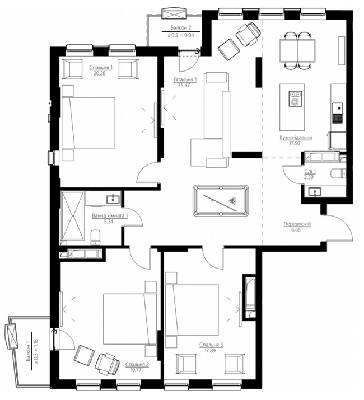 4-комнатная 127.78 м² в ЖК Happy House от 38 988 грн/м², Киев