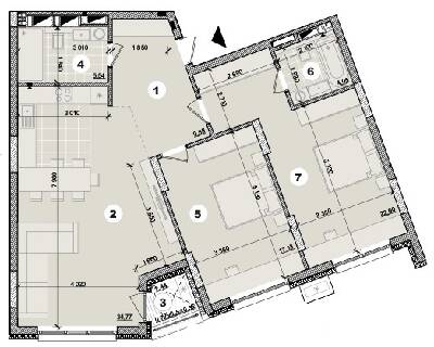 2-кімнатна 94.63 м² в ЖК на вул. Євгена Маланюка (Сагайдака), 101 від 34 000 грн/м², Київ