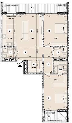 3-кімнатна 112.51 м² в ЖК на вул. Євгена Маланюка (Сагайдака), 101 від 35 400 грн/м², Київ