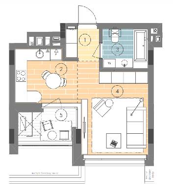 1-кімнатна 33.3 м² в ЖК UNIT.Home від 65 300 грн/м², Київ