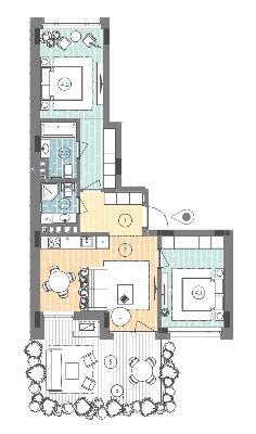 2-кімнатна 73.3 м² в ЖК UNIT.Home від 52 900 грн/м², Київ