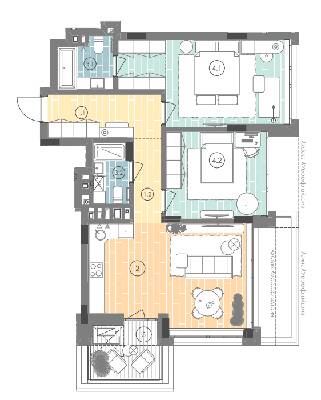 2-кімнатна 78.9 м² в ЖК UNIT.Home від 52 900 грн/м², Київ