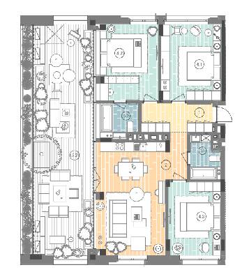 3-кімнатна 122.2 м² в ЖК UNIT.Home від 47 477 грн/м², Київ